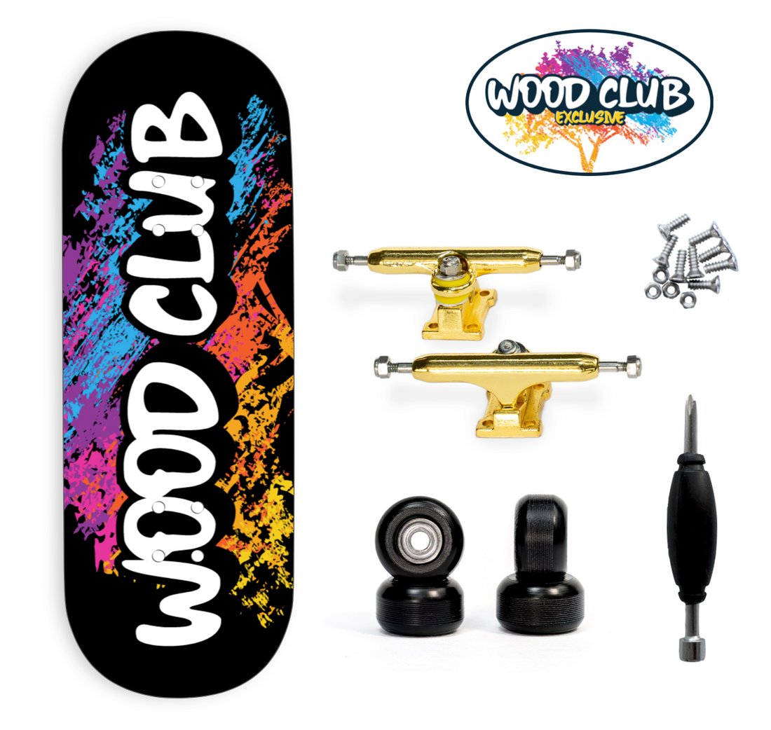 WoodClub EXCLUSIVE Fingerboard 32mm - "LOGO BLACK"