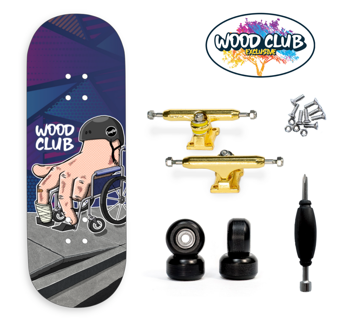 WoodClub EXCLUSIVE Fingerboard 32mm - "WHEELCHAIR"
