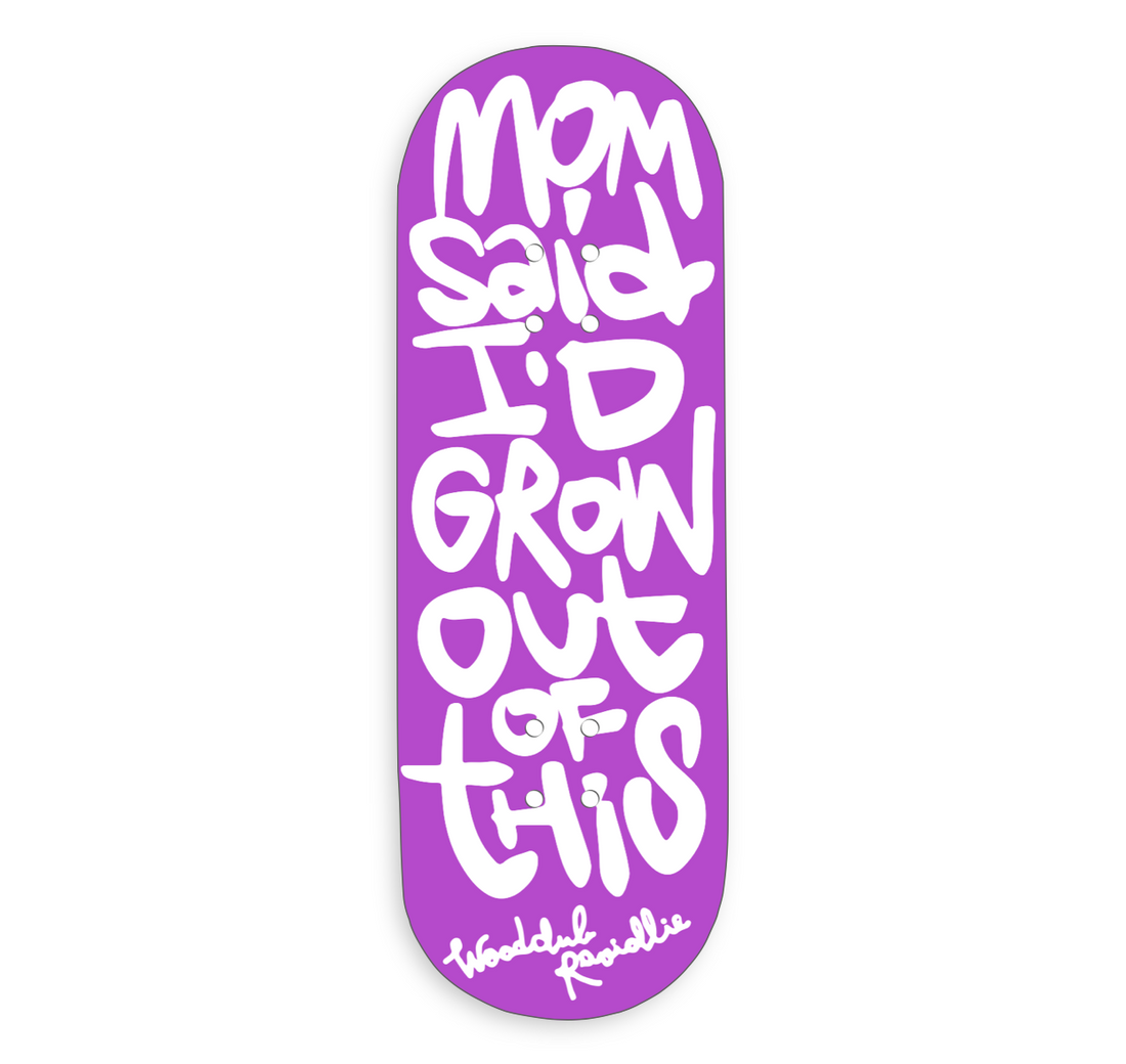 WoodClub EXCLUSIVE Drevená doska 32mm - "MOM SAID"