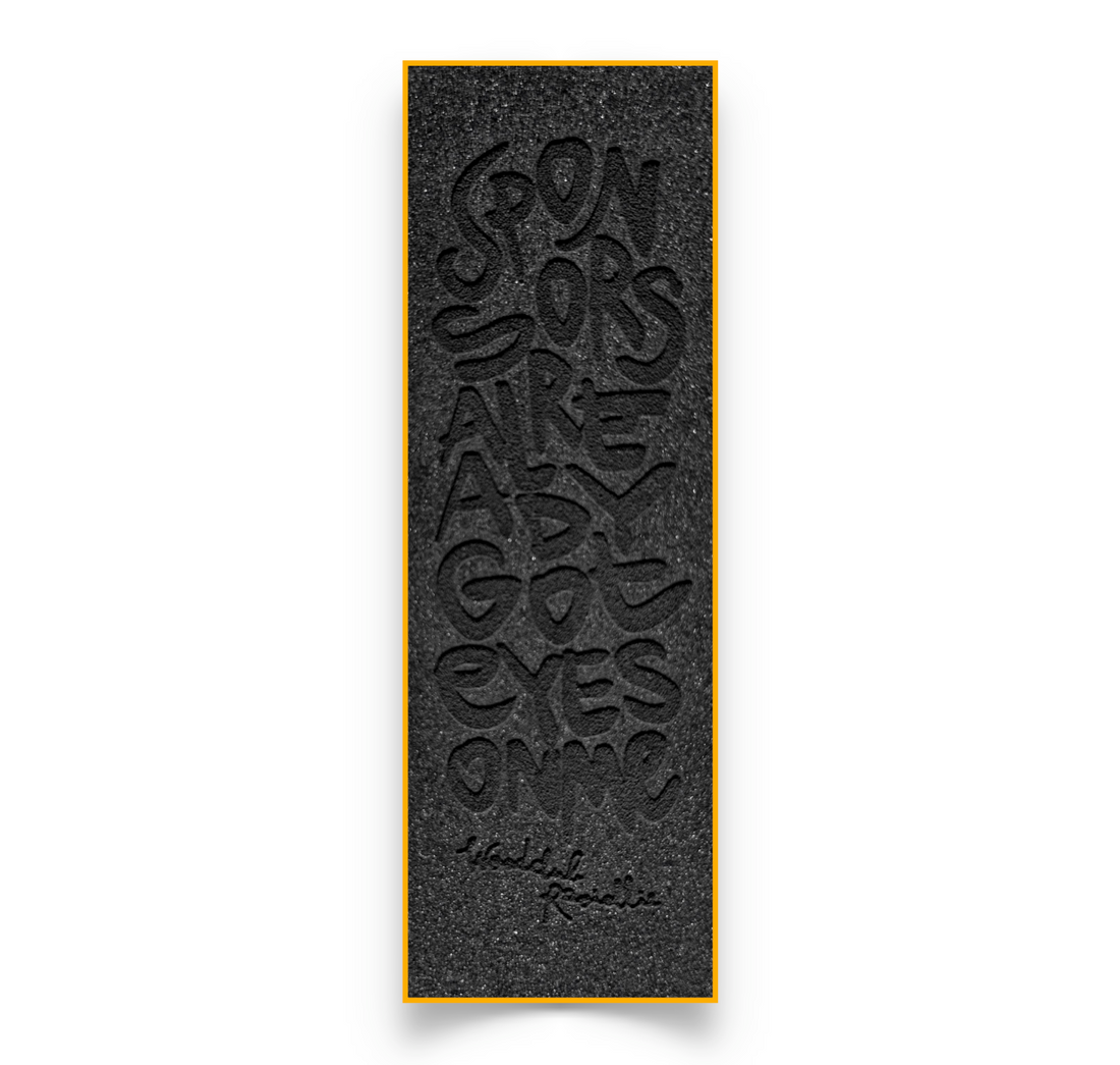 Penový grip tape EXCLUSIVE 1ks - "SPONSORS"