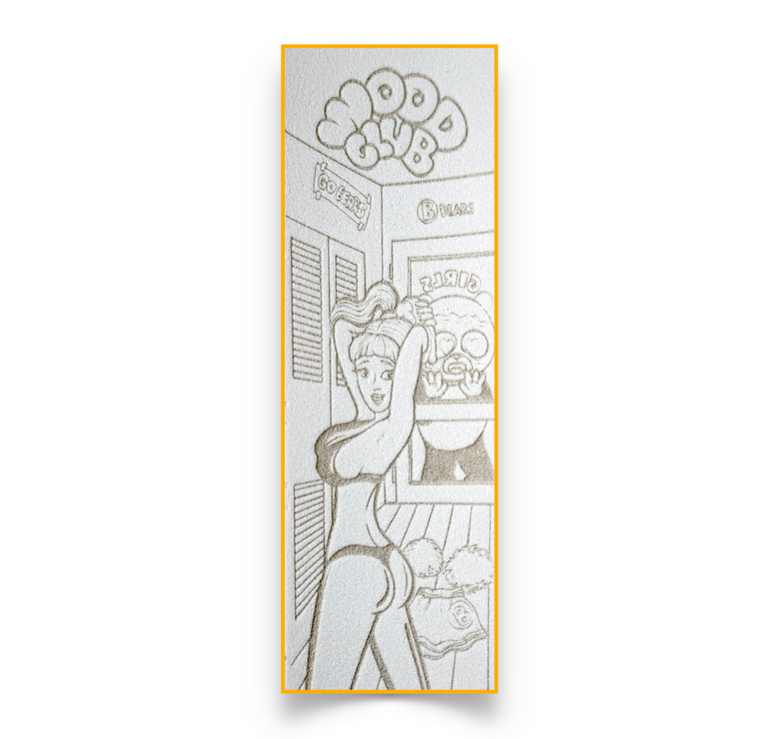 Penový grip tape EXCLUSIVE 1ks Biely - "Changing room"
