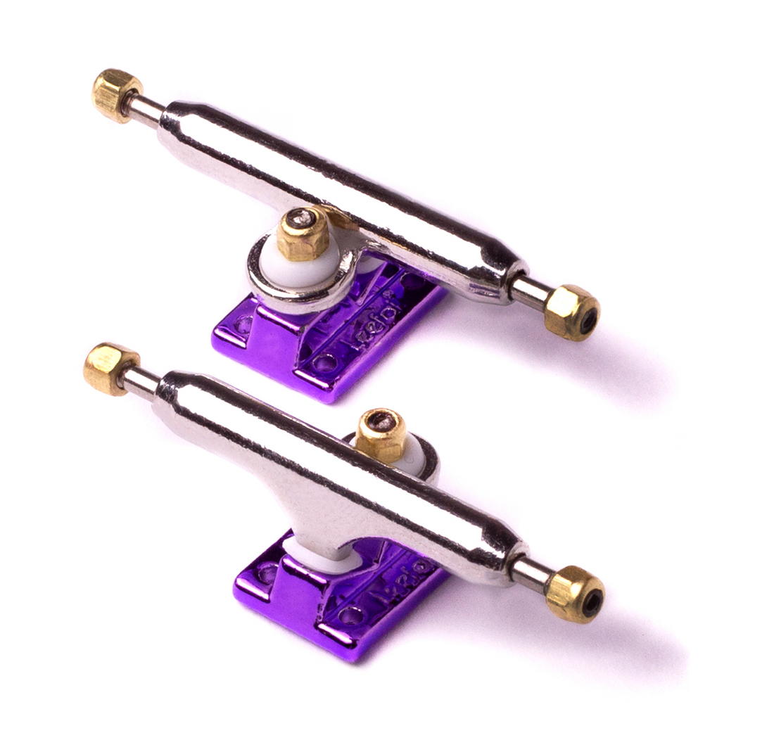 WoodClub Treky ELITE 32mm - Strieborné/Fialové - Drevené Fingerboardy