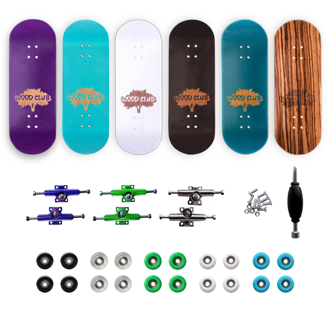 POSKLADAJ SI VLASTNÝ - WoodClub Drevený Fingerboard REGULAR 32mm - Drevené Fingerboardy