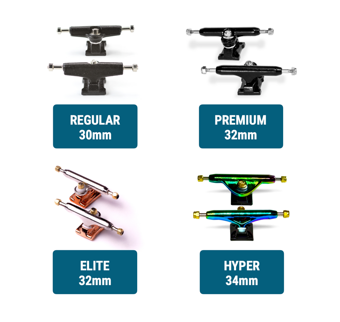 WoodClub Drevený Fingerboard 32mm - Červený