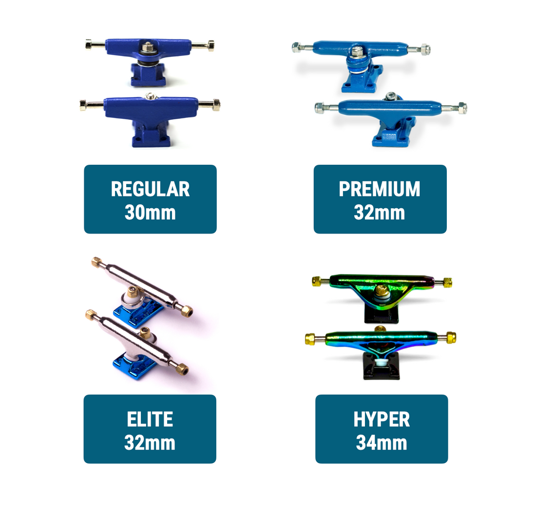 WoodClub Drevený Fingerboard 32mm - Biely