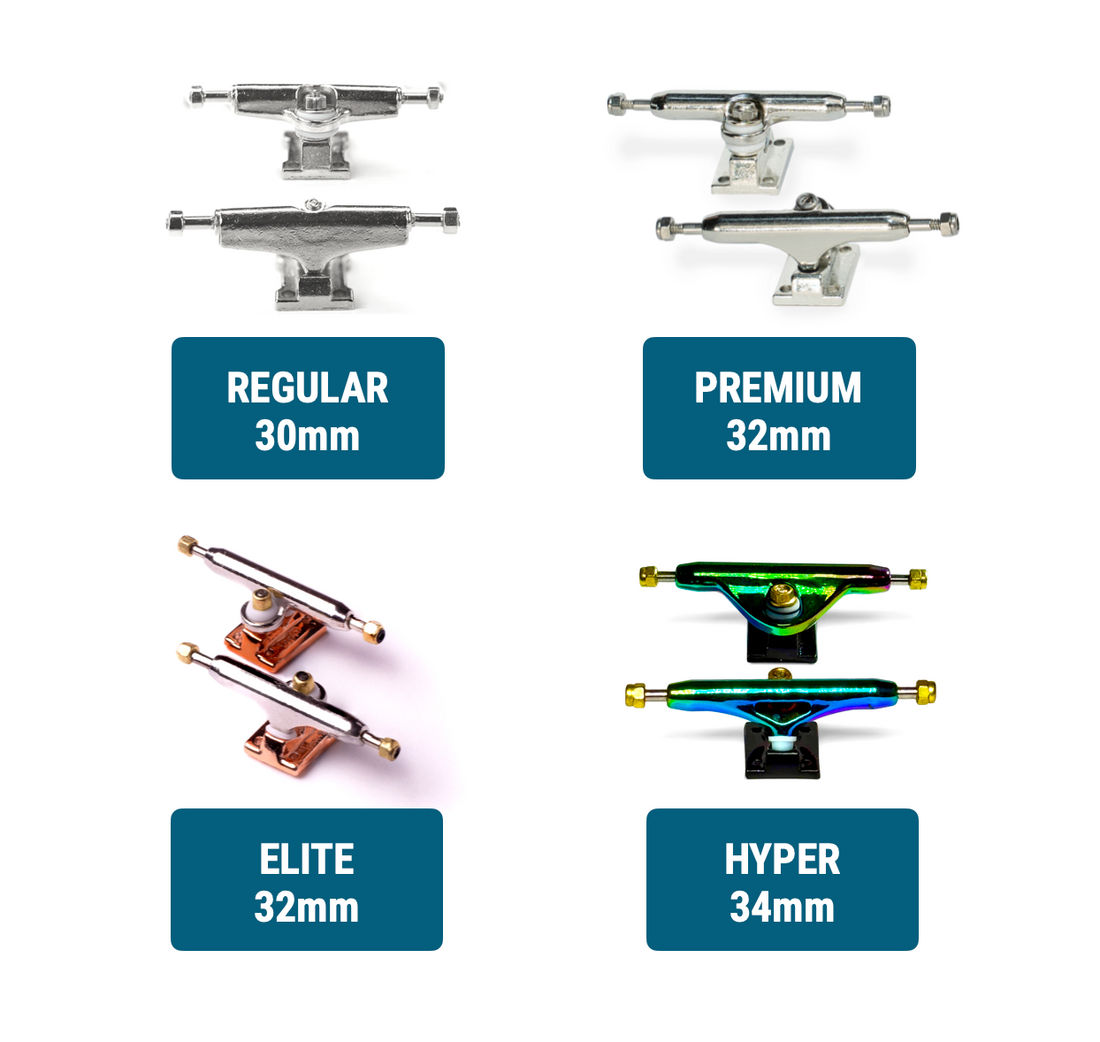 WoodClub Drevený Fingerboard 32mm - "Black Pop" - Drevené Fingerboardy