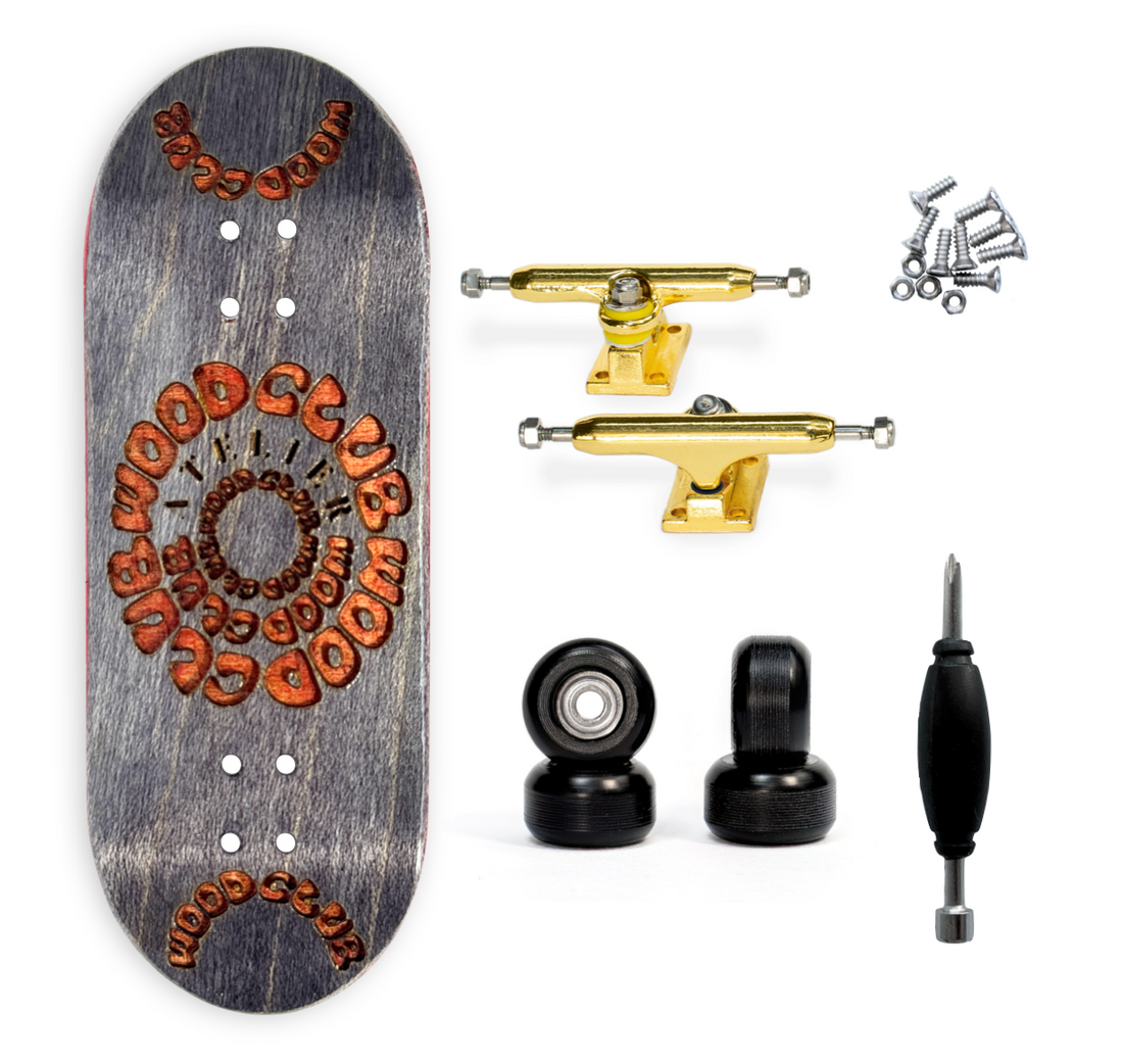 WoodClub ATELIER Fingerboard 33,7mm - "Lunar Black" - Drevené Fingerboardy