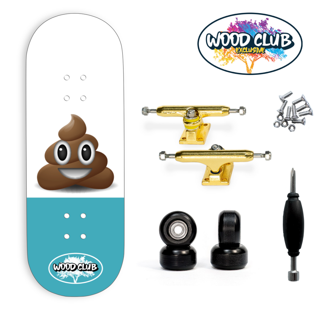 WoodClub EXCLUSIVE Fingerboard 32mm - "SH*T" - Drevené Fingerboardy