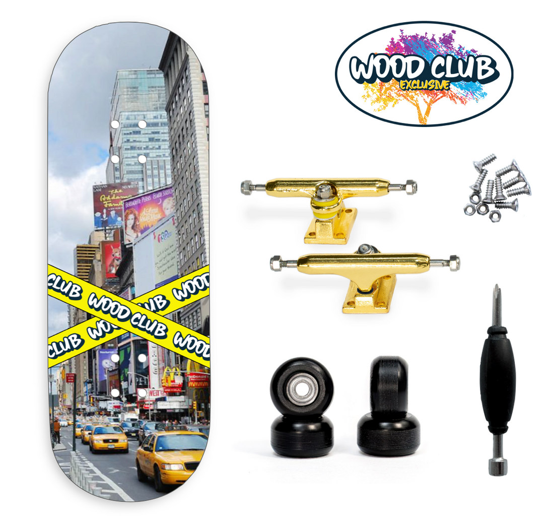 WoodClub EXCLUSIVE Fingerboard 32mm - "CITY" - Drevené Fingerboardy