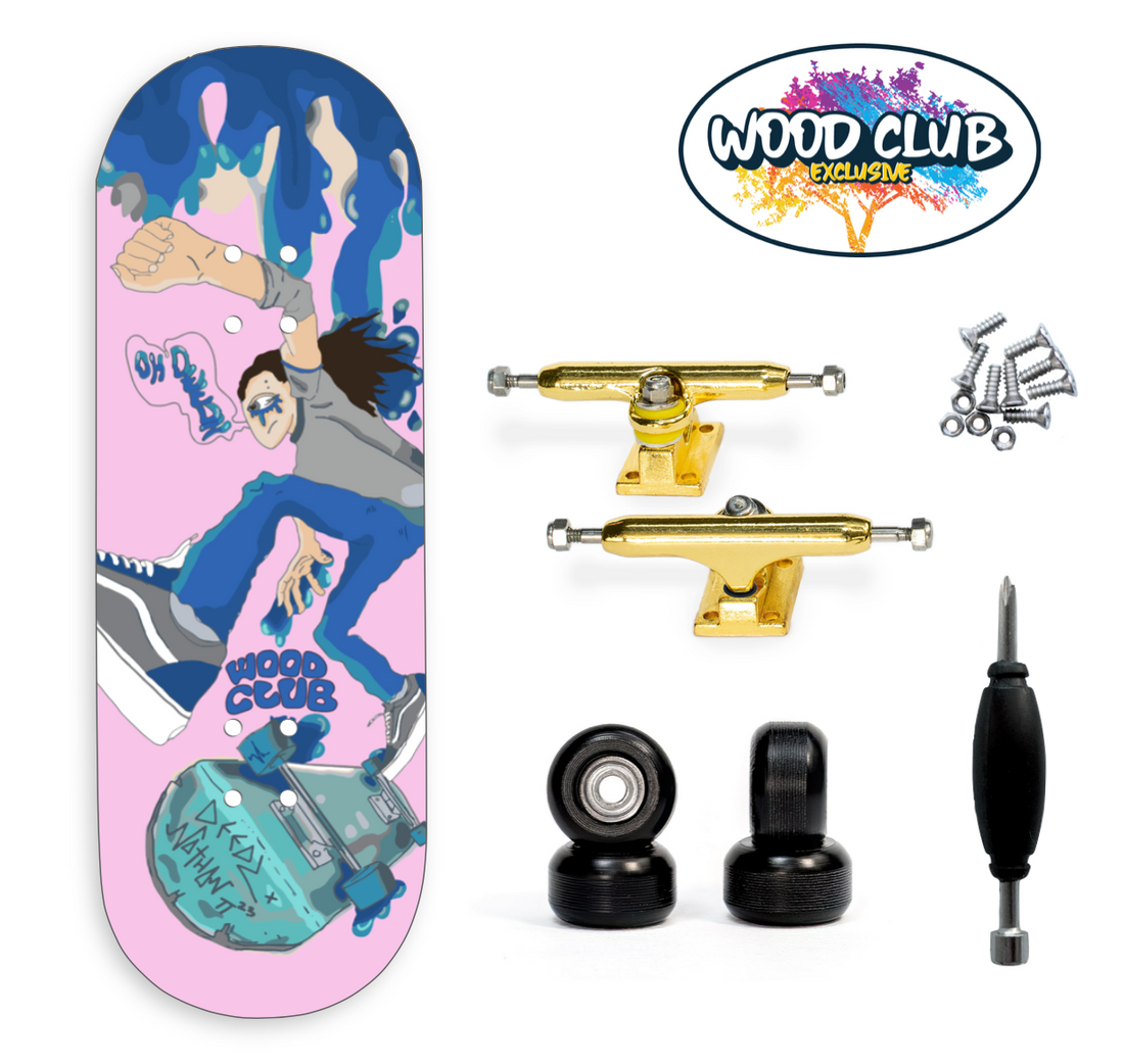 WoodClub EXCLUSIVE Fingerboard 32mm - "DEEDZ" - Drevené Fingerboardy