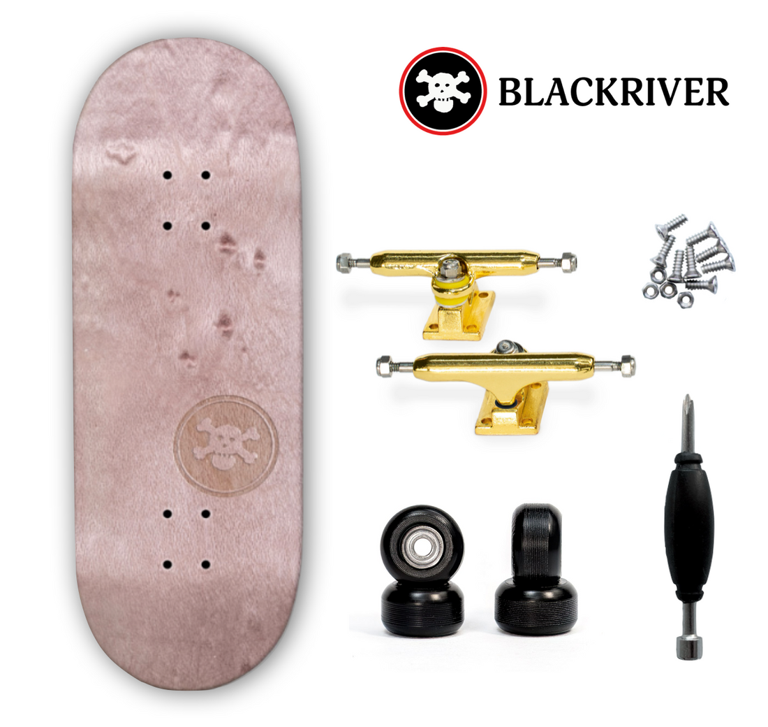 Blackriver Fingerboard 33,3mm - "BR Mini Logo" X-Wide Rosé - Drevené Fingerboardy