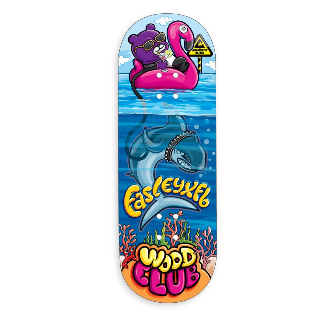 WoodClub EXCLUSIVE Drevená doska 32mm - "EASLEYXFB" - Drevené Fingerboardy