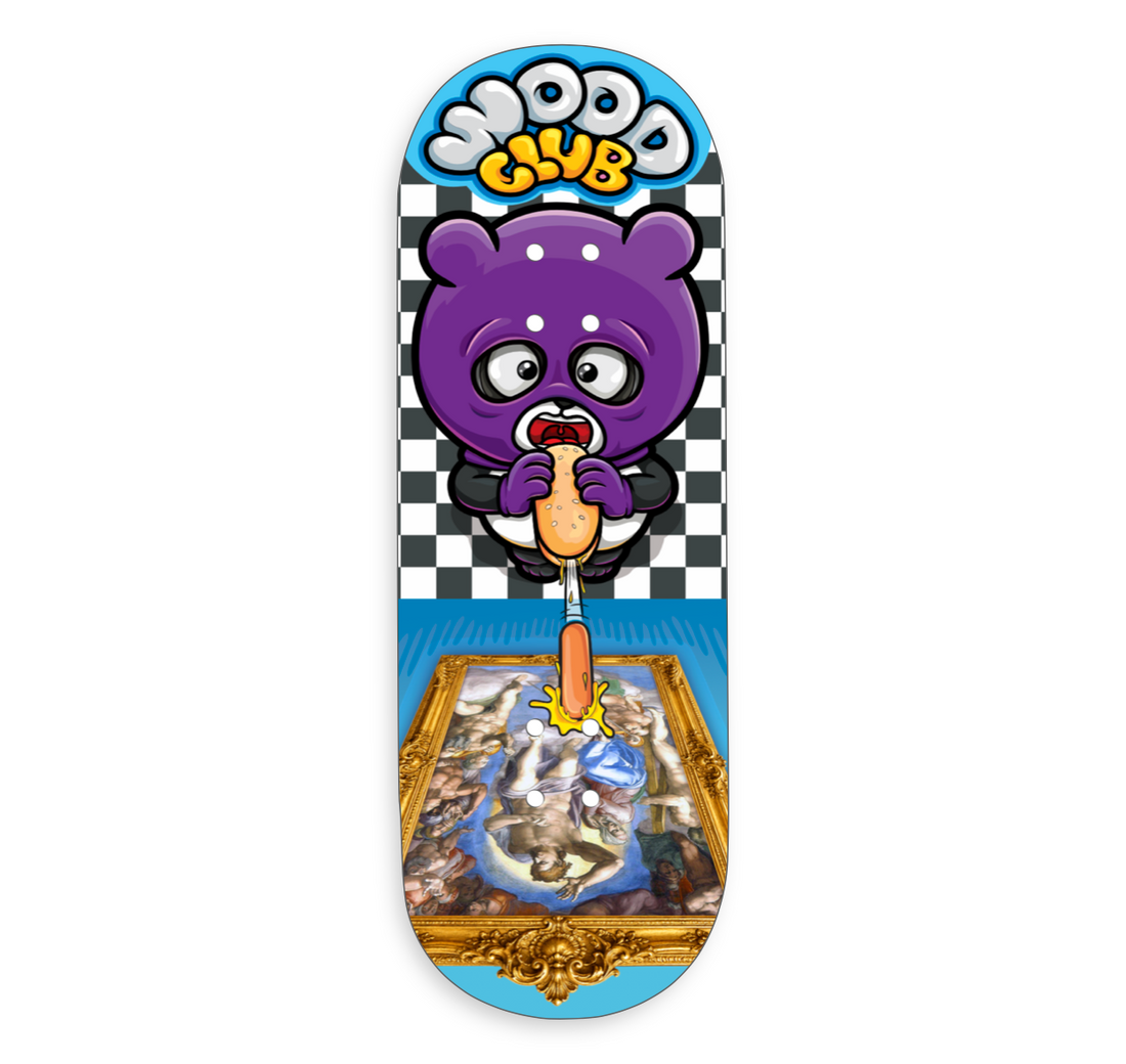 WoodClub EXCLUSIVE Drevená doska 32mm - "THE LAST JUDGEMENT" - Drevené Fingerboardy