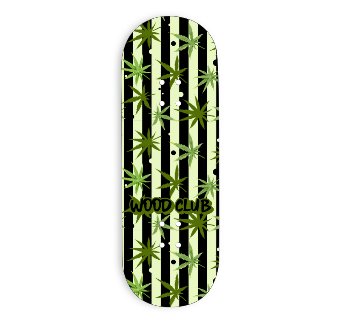 WoodClub Graphic Deck Wrap - "LEAVES" - Drevené Fingerboardy