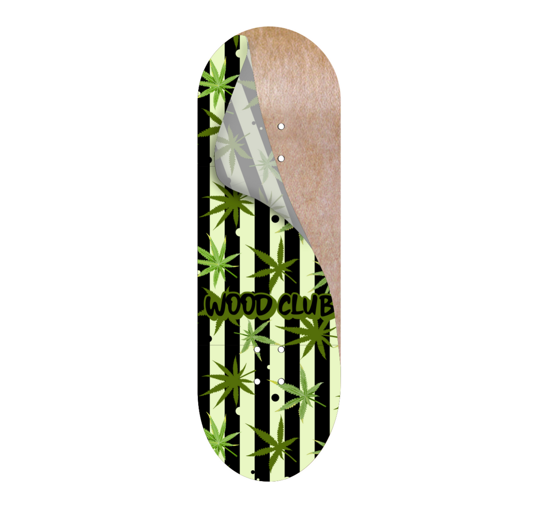 WoodClub Graphic Deck Wrap - "LEAVES" - Drevené Fingerboardy