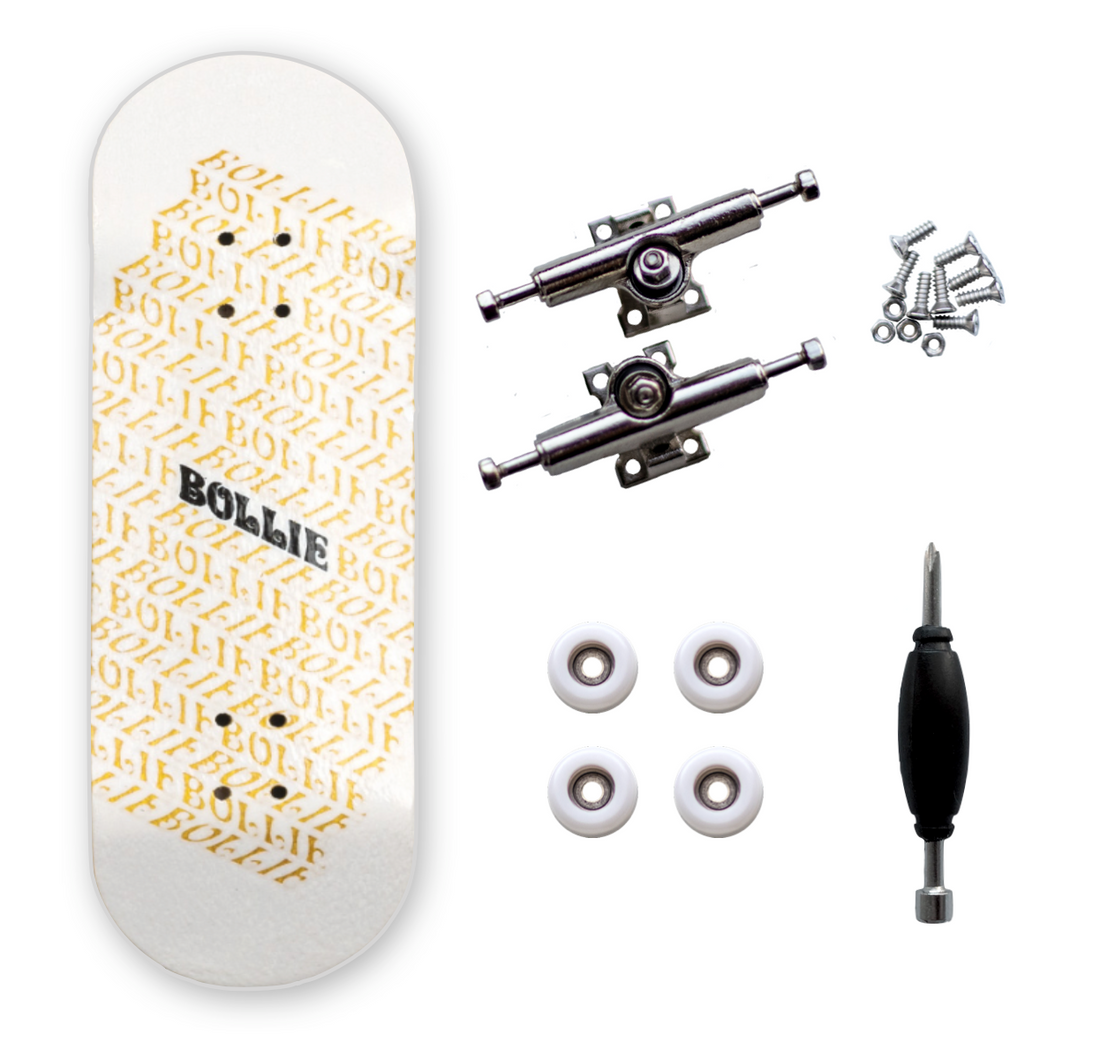 BOLLIE 31mm - Nine Set Yellow - Drevené Fingerboardy