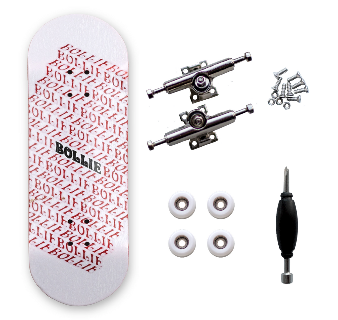 BOLLIE 31mm - Nine Set Red - Drevené Fingerboardy